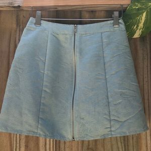 Faux Suede Skirt